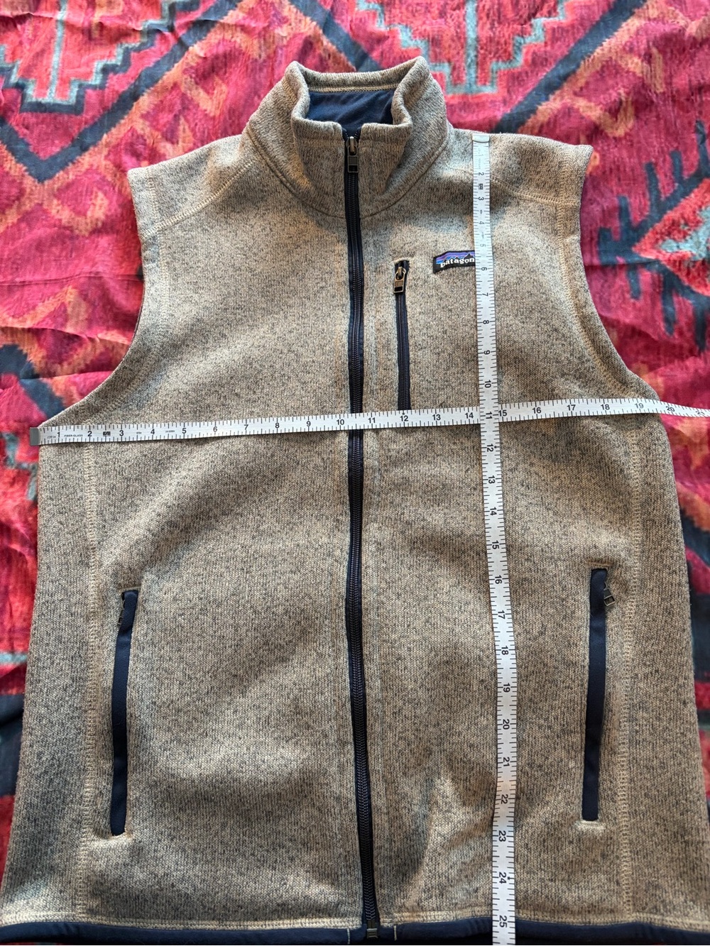 Patagonia Men’s Cream Better Sweater Vest Size Medium - Picture 4 of 4
